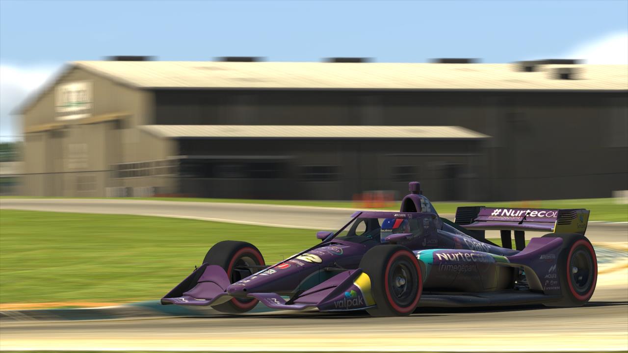 Indy Pro 2000 rookie Enzo Fittipaldi on course during Race 3 of the INDYCAR iRacing Challenge Season 2 at the virtual Sebring International Raceway -- Photo by:  Photo Courtesy of iRacing